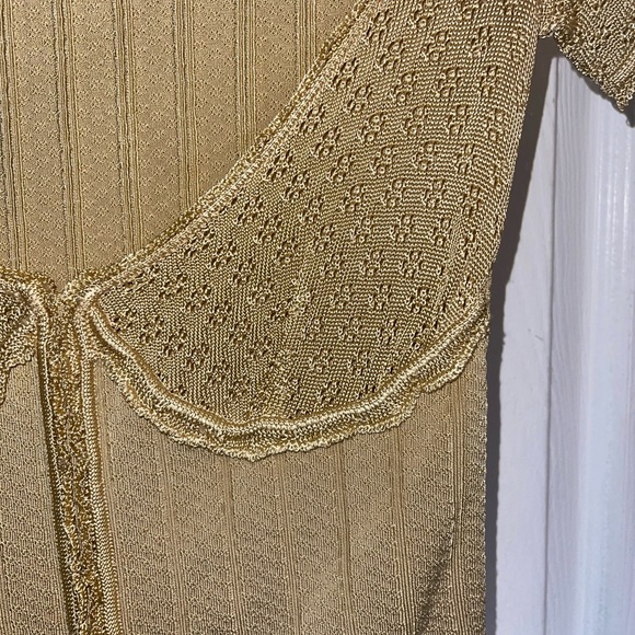 Moschino Tops - Moschino low cut mix print crochet top